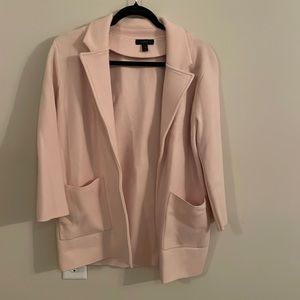 Classic wool sweater blazer from J.Crew in pale pink